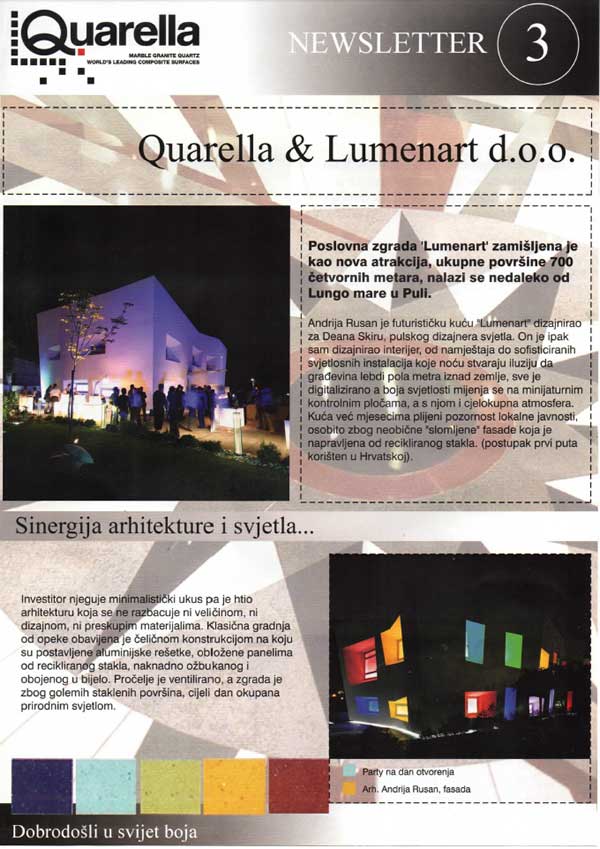 newsletter lumenart